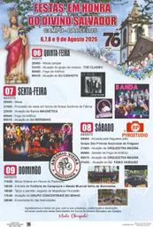 Cartaz Festa em honra de Divino Salvador 2026 - Campo