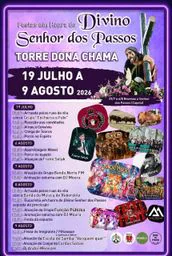 Cartaz Festa em honra de Divino Senhor dos Passos 2026 - Torre Dona Chama