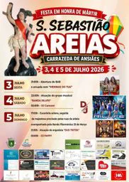 Cartaz Festa em honra de Mártir S. Sebastião 2026 - Areias