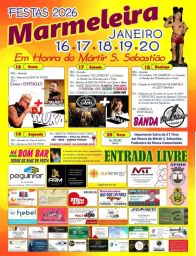 Cartaz Festa em honra de Mártir S. Sebastião 2026 - Marmeleira