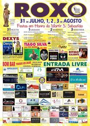 Cartaz Festa em honra de Mártir S. Sebastião 2026 - Roxo