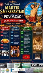 Cartaz Festa em honra de Mártir São Sebastião 2026 - Povoação