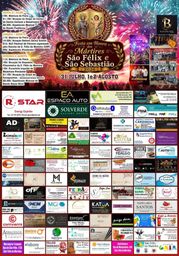 Cartaz Festa em honra de Mártires São Félix e São Sebastião 2026 - São Félix da Marinha
