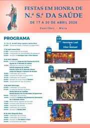 Cartaz Festa em honra de N.ª S.ª da Saúde 2026 - Gueifães