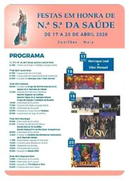 Cartaz Festa em honra de N.ª S.ª da Saúde 2026 - Gueifães