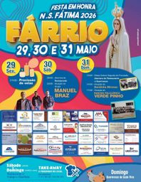 Cartaz Festa em honra de N.S. Fátima 2026 - Fárrio