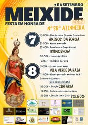 Cartaz Festa em honra de Nª Srª Azinheira 2026 - Meixide