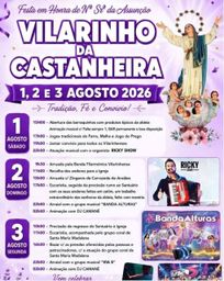 Cartaz Festa em honra de Nª Srª da Assunção 2026 - Vilarinho da Castanheira
