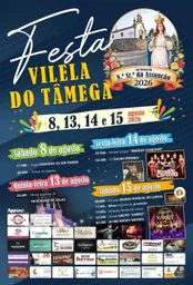 Cartaz Festa em honra de N.ª Sr.ª da Assunção 2026 - Vilela do Tâmega