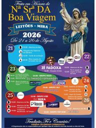 Cartaz Festa em honra de Nª Srª da Boa Viagem 2026 - Leitões