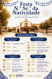 Cartaz Festa em honra de N. Sr.ª da Natividade 2026 - Algueirão-Mem Martins
