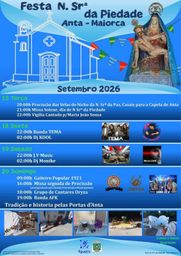 Cartaz Festa em honra de N. Srª da Piedade 2026 - Maiorca