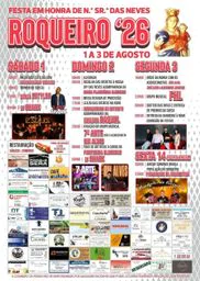 Cartaz Festa em honra de N. Sr.ª das Neves 2026 - Roqueiro