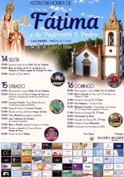 Cartaz Festa em honra de N.ª Sr.ª de Fátima e do Padroeiro S. Pedro 2026 - Castanheira