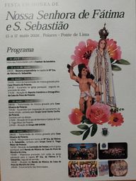 Cartaz Festa em honra de N. Srª de Fátima e S. Sebastião 2026 - Poiares