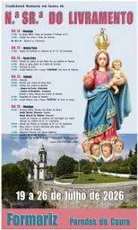 Cartaz Festa em honra de N.ª Sr.ª do Livramento 2026 - Formariz