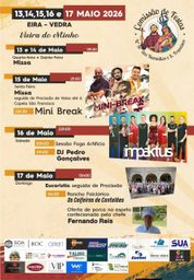 Cartaz Festa em honra de Nª Srª dos Remédios e S. Francisco 2026 - Vieira do Minho