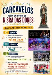 Cartaz Festa em honra de N Sra das Dores 2026 - Carcavelos
