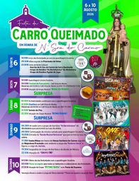 Cartaz Festa em honra de N. Sra. do Carmo 2026 - Carro Queimado