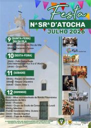 Cartaz Festa em honra de Nossa Senhora d'Atocha 2026 - Tocha
