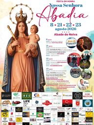 Cartaz Festa em honra de Nossa Senhora da Abadia 2026 - Abade de Neiva