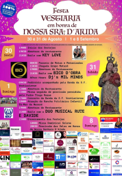 Cartaz Festa em Honra de Nossa Senhora da Ajuda 2024 - Vestiaria
