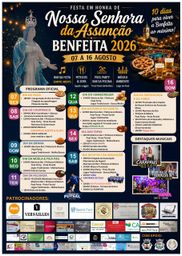Cartaz Festa em honra de Nossa Senhora da Assunção 2026 - Benfeita
