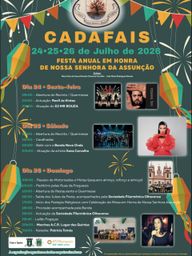Cartaz Festa em honra de Nossa Senhora da Assunção 2026 - Cadafais