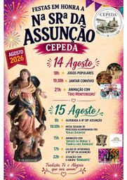 Cartaz Festa em honra de Nossa Senhora da Assunção 2026 - Cepeda