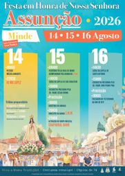 Cartaz Festa em honra de Nossa Senhora da Assunção 2026 - Minde
