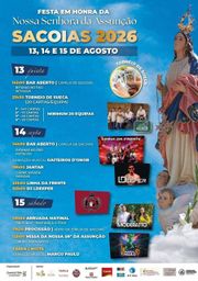 Cartaz Festa em honra de Nossa Senhora da Assunção 2026 - Sacoias