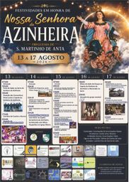 Cartaz Festa em honra de Nossa Senhora da Azinheira 2026 - S. Martinho de Anta