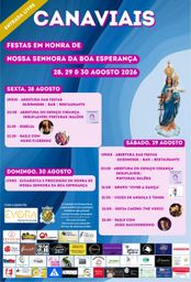 Cartaz Festa em honra de Nossa Senhora da Boa Esperança 2026 - Canaviais