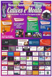 Cartaz Festa em honra de Nossa Senhora da Boa Hora 2026 - Catives e Mouta