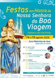 Cartaz Festa em honra de Nossa Senhora da Boa Viagem 2026 - Alvor