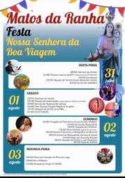 Cartaz Festa em honra de Nossa Senhora da Boa Viagem 2026 - Matos da Ranha