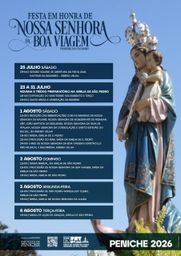 Cartaz Festa em honra de Nossa Senhora da Boa Viagem 2026 - Peniche