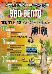 Cartaz Festa em Honra de Nossa Senhora da Conceição 2024 - São Bento