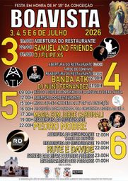Cartaz Festa em honra de Nossa Senhora da Conceição 2026 - Boavista