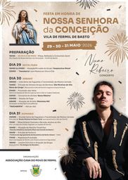 Cartaz Festa em honra de Nossa Senhora da Conceição 2026 - Fermil de Basto