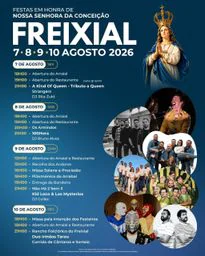 Cartaz Festa em honra de Nossa Senhora da Conceição 2026 - Freixial