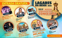 Cartaz Festa em honra de Nossa Senhora da Conceição 2026 - Lagares da Beira