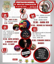 Cartaz Festa em honra de Nossa Senhora da Conceição 2026 - Taveiro