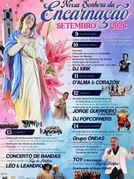 Cartaz Festa em honra de Nossa Senhora da Encarnação 2026 - Gafanha da Encarnação