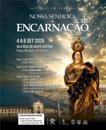 Cartaz Festa em honra de Nossa Senhora da Encarnação 2026 - Vila Real de Santo António