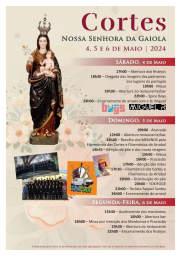 Cartaz Festa em Honra de Nossa Senhora da Gaiola 2024 - Leiria