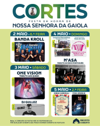 Cartaz Festa em Honra de Nossa Senhora da Gaiola 2025 - Cortes
