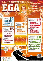 Cartaz Festa em Honra de Nossa Senhora da Graça 2024 - Ega
