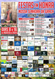 Cartaz Festa em Honra de Nossa Senhora da Graça 2024 - Gestaçô
