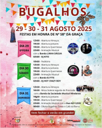 Cartaz Festa em Honra de Nossa Senhora da Graça 2025 - Bugalhos